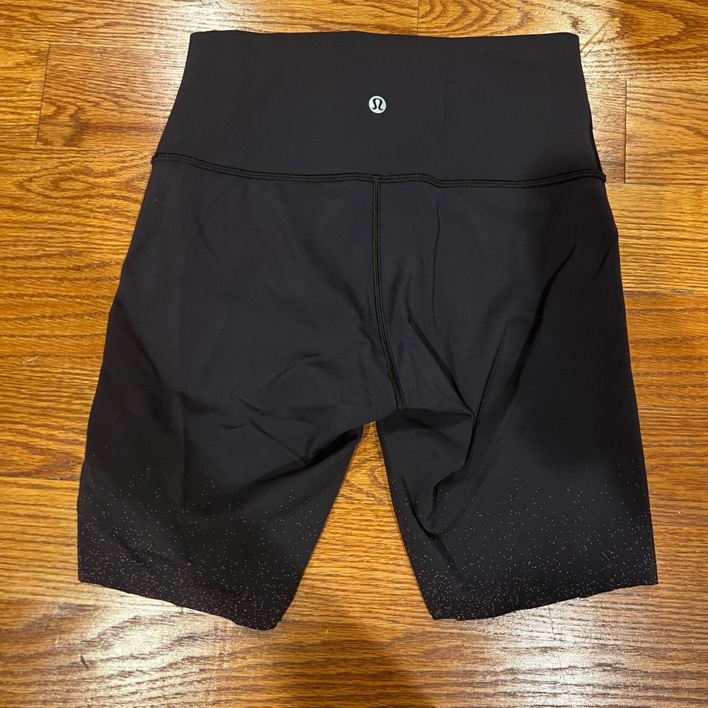 lululemon athletica Black custom cut Bike Shorts High-Rise Moisture-Wicking